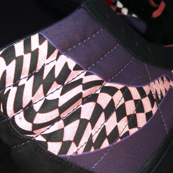 Vans Sk8-Hi Reissue Warp Black Paprika Reflective - Picture 7 of 8